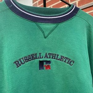Vintage 90s Russell Athletics Embroidered Crewneck Made USA